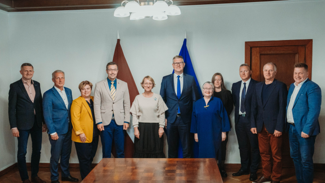 IZM ministres Daces Melbārdes tikšanās ar Rīgas domes priekšsēdētāja vietnieku izglītības, kultūras, sporta un ģimeņu politikas jautājumos Vilni Ķirsi