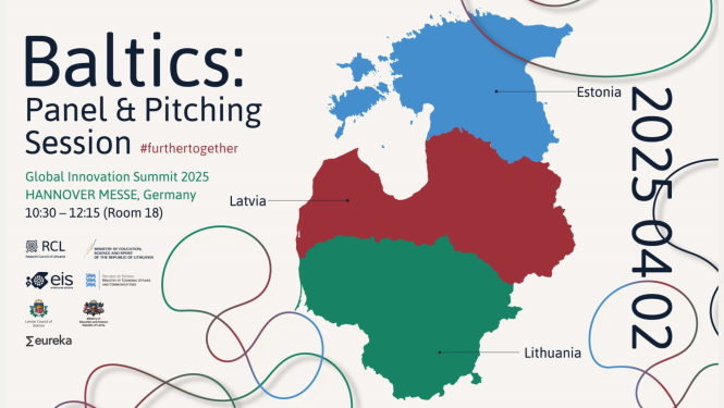 Baltic States panel discussion and pitch session "Innovating the Future – A Focus on the Baltic Nations" will be held on April 2 from 10:30 AM to 12:15 PM (CEST) in Hall 18 of the Hannover Fairground.