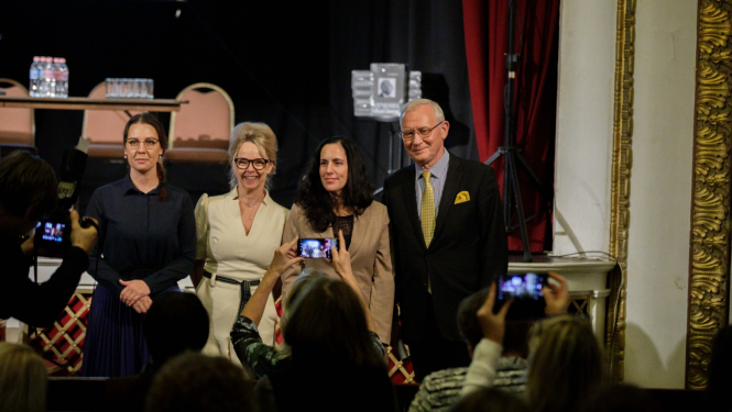 A.Muižniece, E.K.Hēglunda, V. E. Š.Rapaporta–Palgi, A.Teikmanis