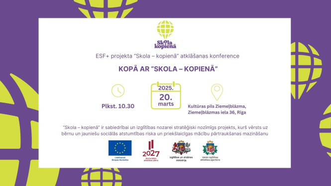 "Skola kopienā" vizuālis