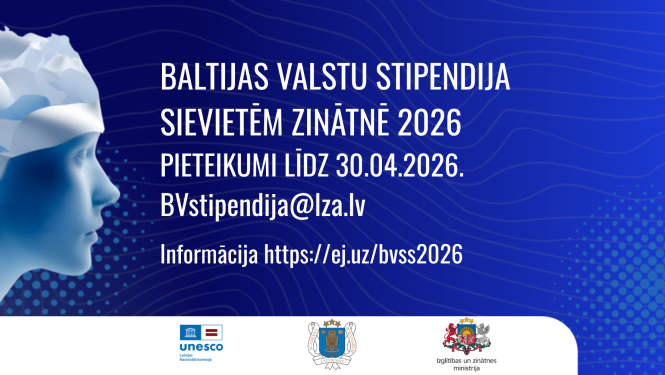 Baltijas valstu stipendija sievietēm zinātnē 2026