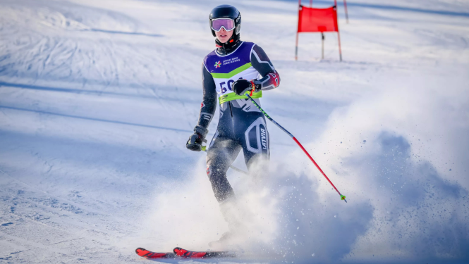 Kalnu slēpotājs. Foto: Santa Sinka.