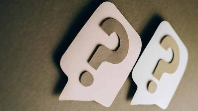 Jautājuma zīmes runas burbulī