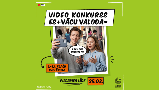 Video konkurss skolēniem „Es + vācu valoda = …“