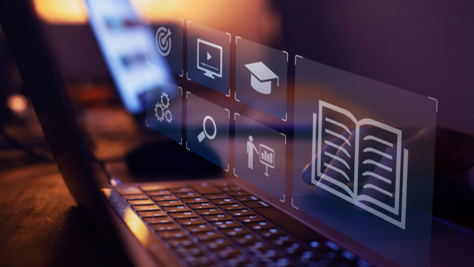 Dators un izglītības grafiskie elementi