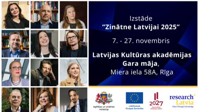 Latvijas Kultūras akadēmijas ceļojošā izstāde "Zinātne Latvijai 2025"