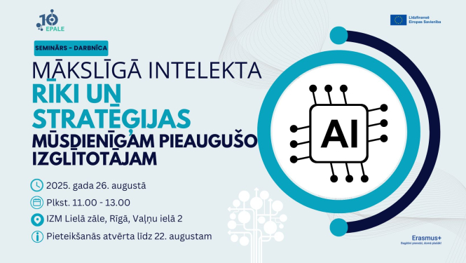 Mākslīgā intelekta rīki un stratēģijas mūsdienīgam pieaugušo izglītotājam