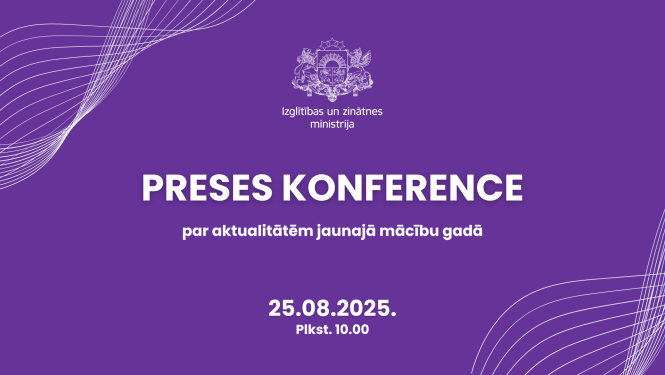 Preses konference par aktualitātēm jaunajā mācību gadā