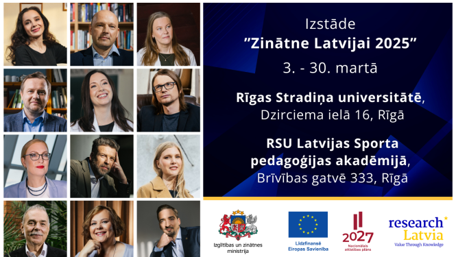 Martā ceļojošā izstāde “Zinātne Latvijai 2025” RSU un RSU LSPA telpās 