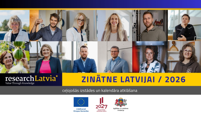 Kalendāra "Zinātne Latvijai 2026" atvēršanas svētki afiša