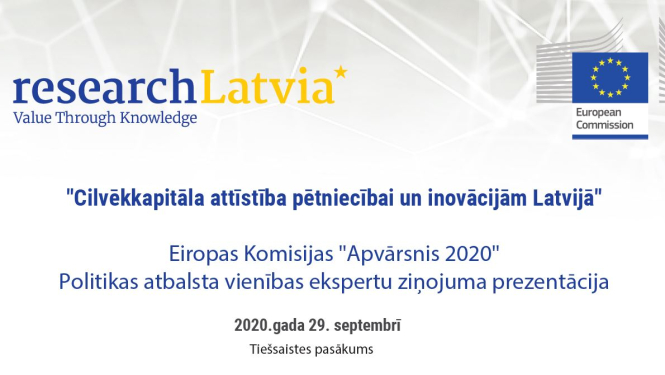 Izglītības un zinātnes ministrija aicina iepazīties ar pētījuma rezultātiem par cilvēkkapitāla attīstību pētniecībā un inovācijās Latvijā