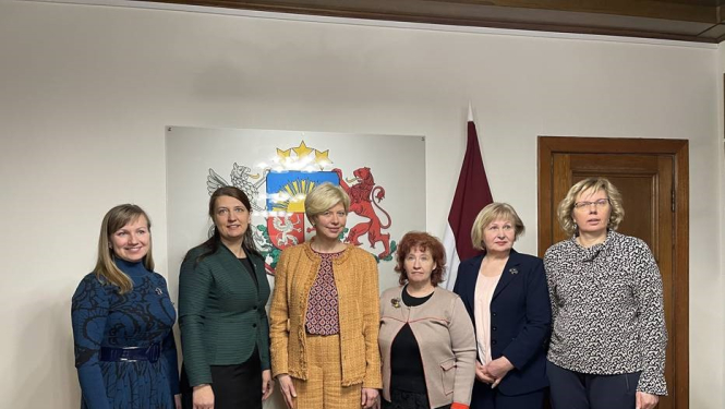 Ministre ar LIZDA pārstāvjiem un Līgu Lejiņu