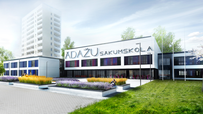 ES projekta ietvaros Ādažu novadā uzsāk jaunas vidusskolas ēkas būvniecību