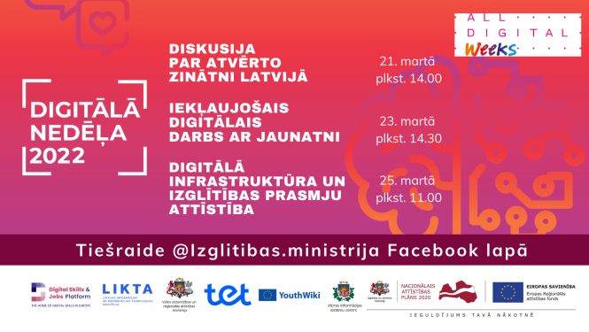 digitālās nedēļas IZM afiša