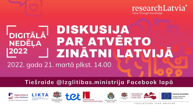 Diskusija par atvērto zinātni Latvijā