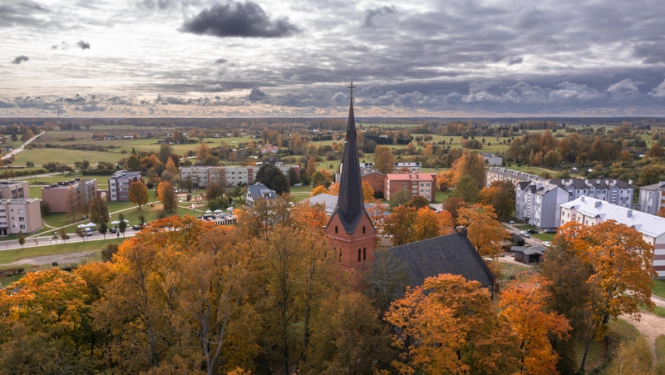 Ropažu novads no putna lidojuma