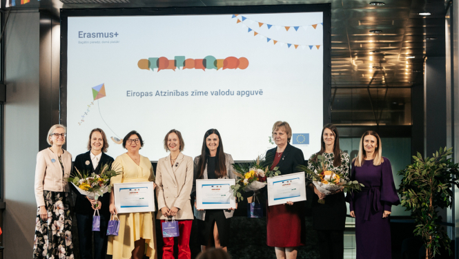 Eiropas Atzinības zīmes laureātu kopbilde