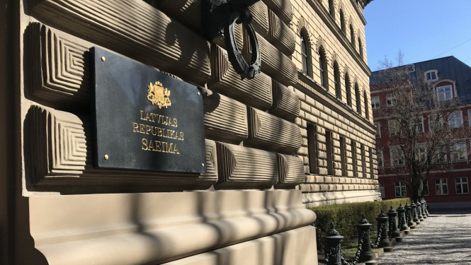 Latvijas Republikas Saeimas ēka.