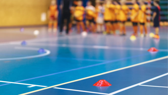 Sporta nodarbība hallē