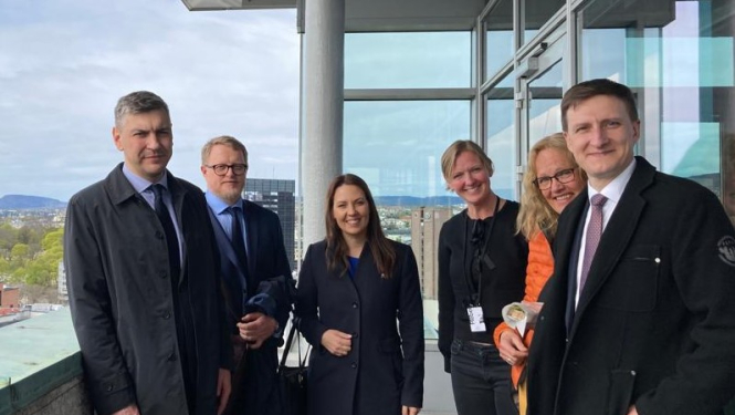 Ministre komandējumā NOrvēģijā