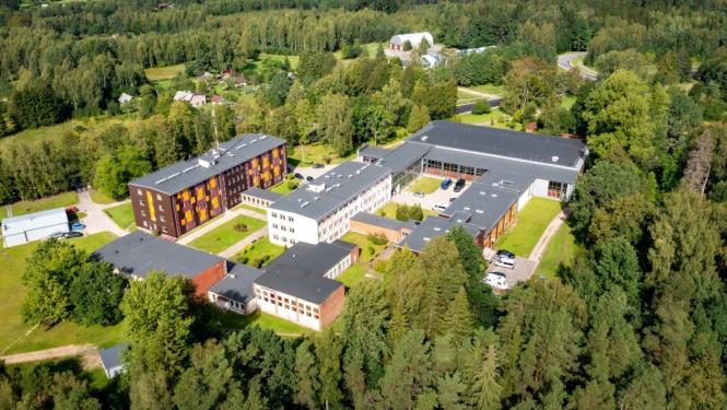 Murjāņu sporta ģimnāzija no augšas