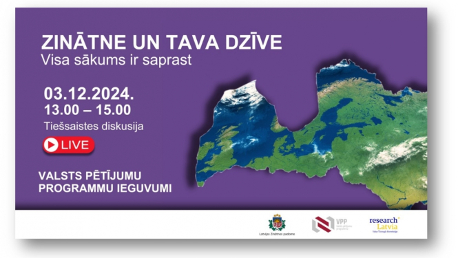 Tiešsaistes diskusijas par Valsts pētījumu programmas ieguvumiem vizuālis