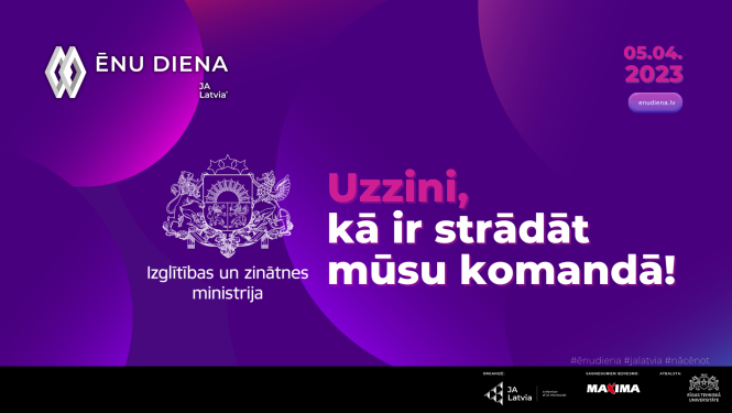 ilustratīvs attēls ar logo