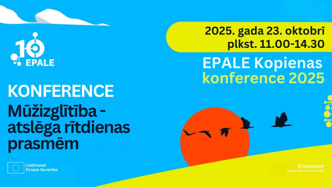 Konference "Mūžizglītība - atslēga rītdienas prasmēm. 23.10.25. plkst. 11.00-14.30