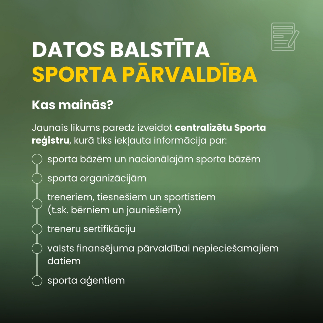 Datos balstīta sporta pārvaldība