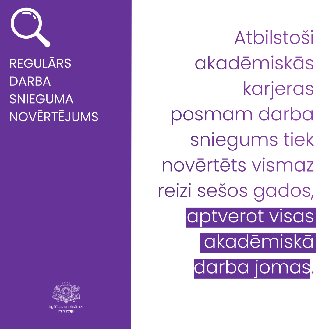 REGULĀRS DARBA SNIEGUMA NOVĒRTĒJUMS
