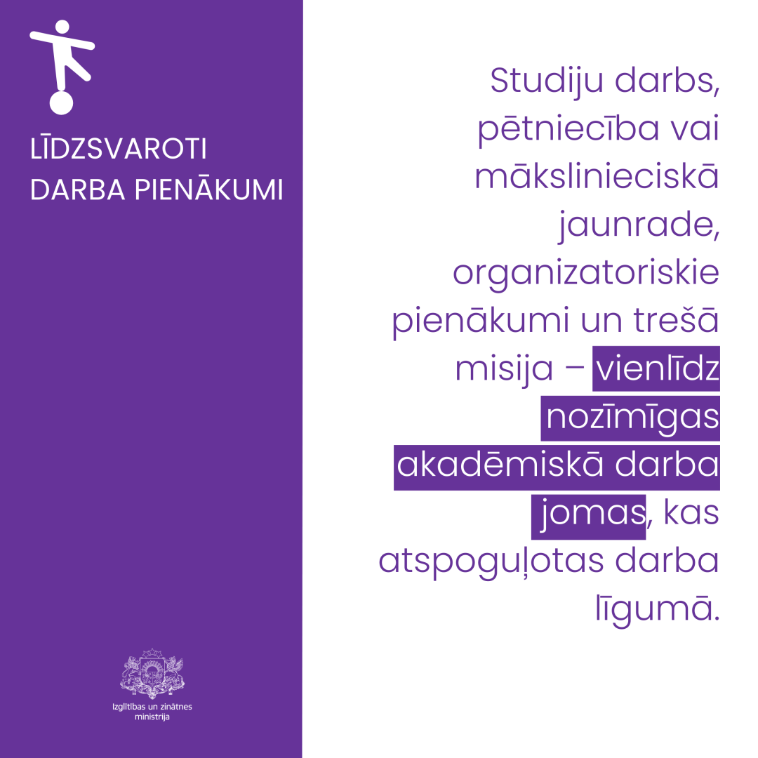 LĪDZSVAROTI DARBA PIENĀKUMI