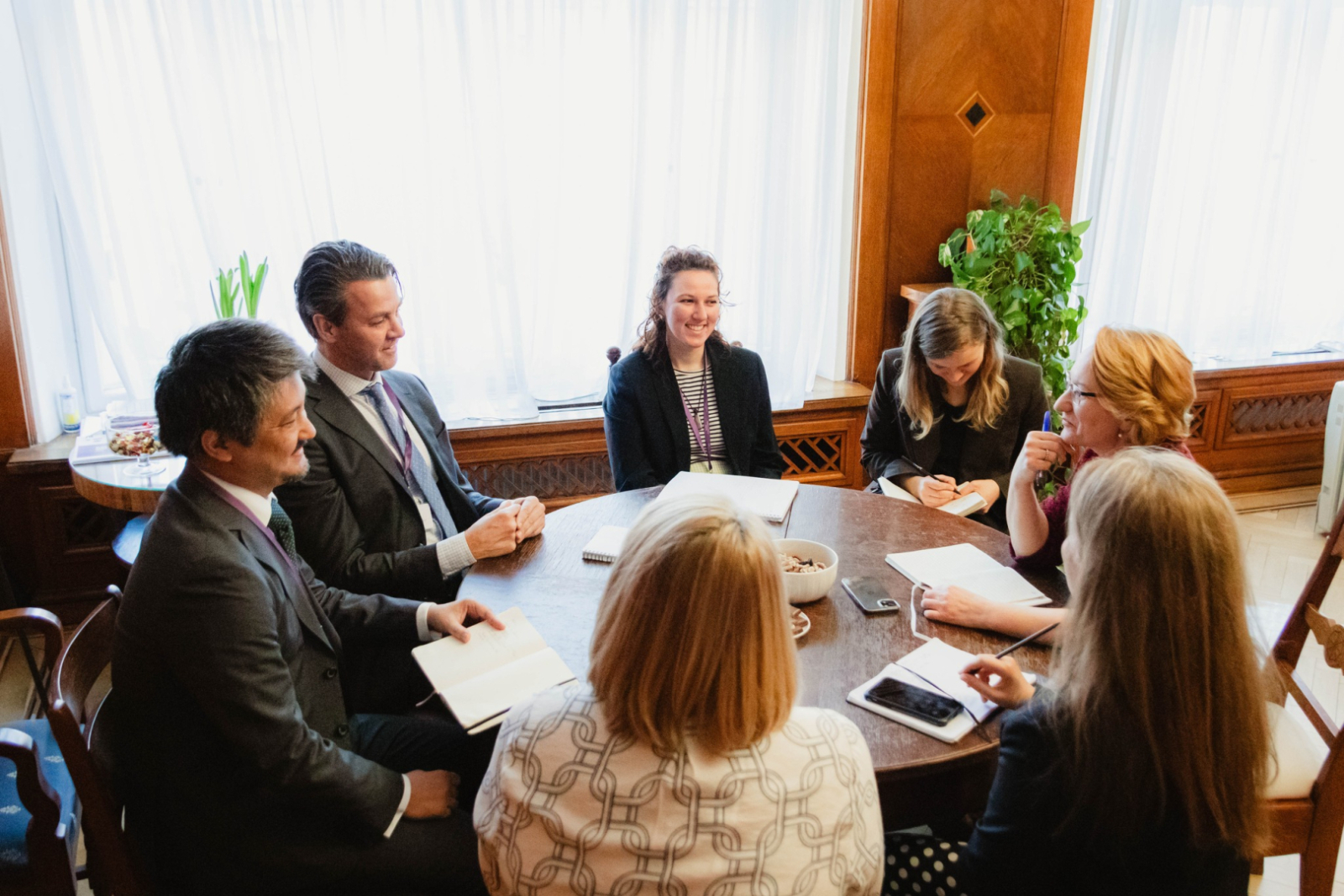 Kopbilde no tikšanās ar Ekonomiskās sadarbības un attīstības organizācijas (OECD) izglītības ekspertiem