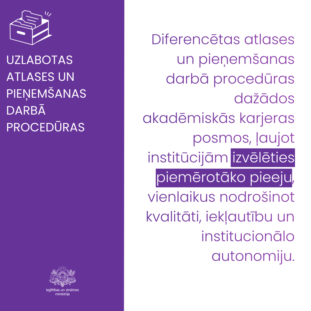 UZLABOTAS ATLASES UN PIEŅEMŠANAS DARBĀ PROCEDŪRAS