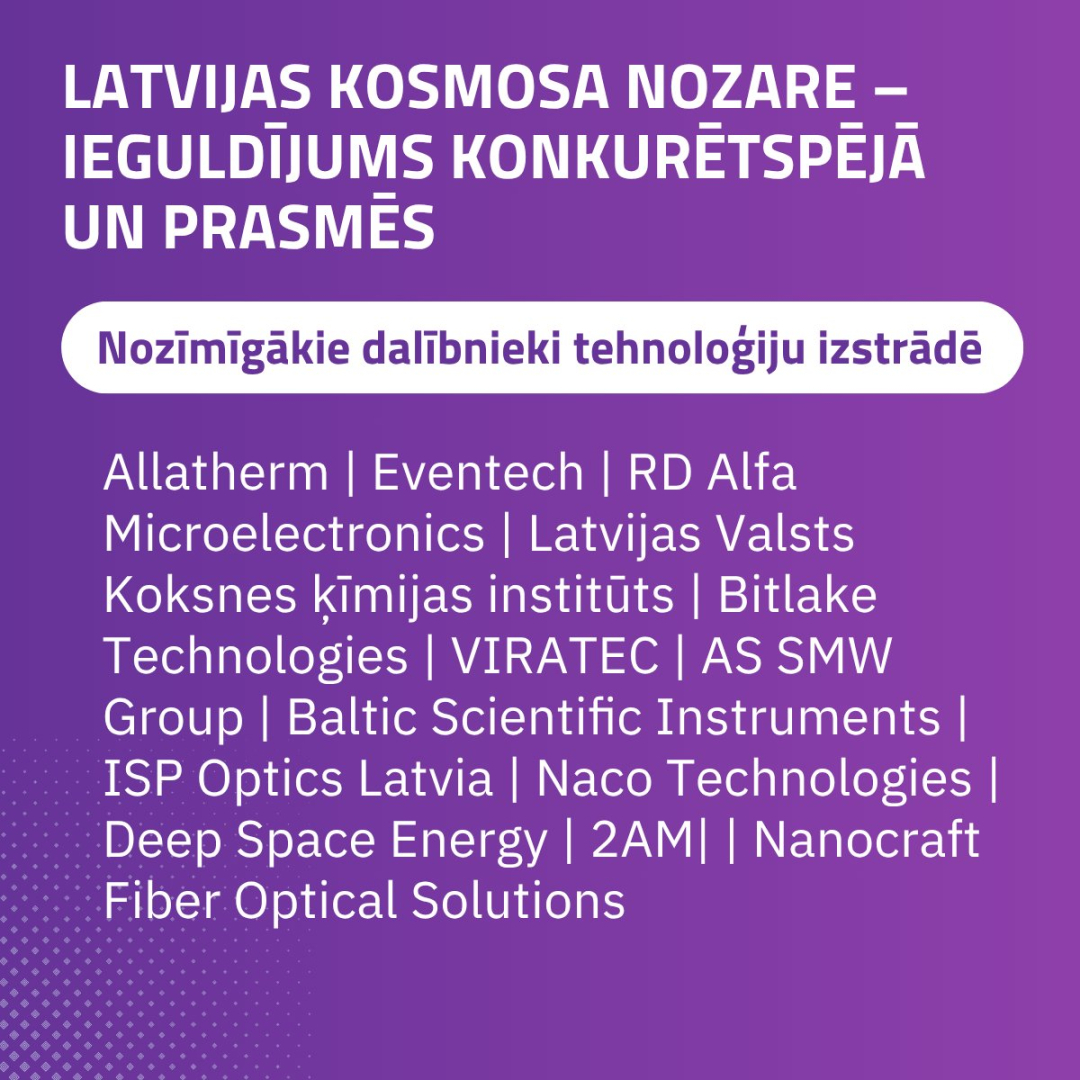 Latvijas kosmosa nozare - ieguldījums konkurētspējā un prasmēs 3