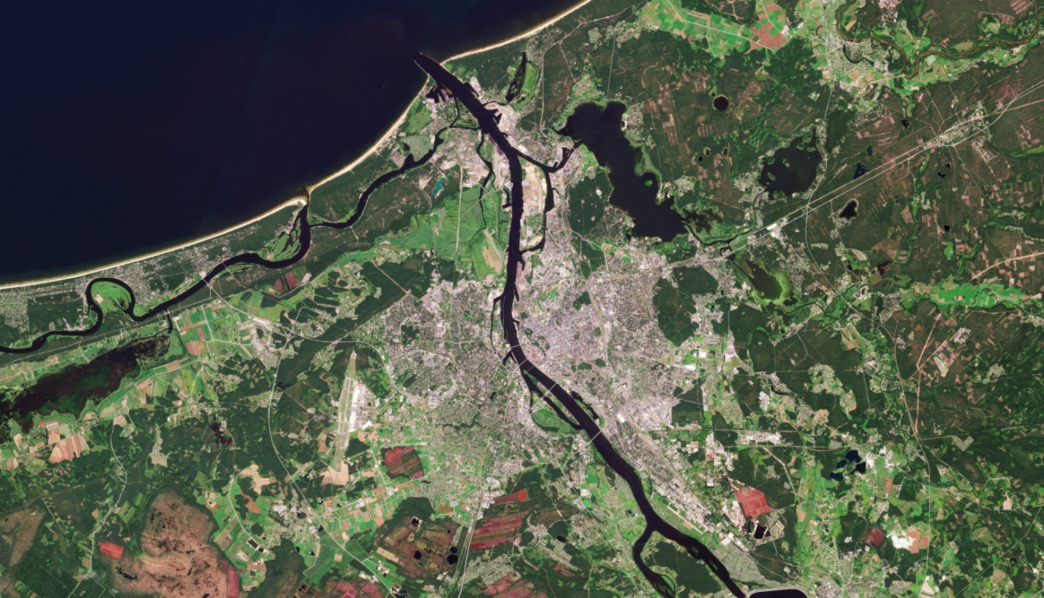 View of Riga from space