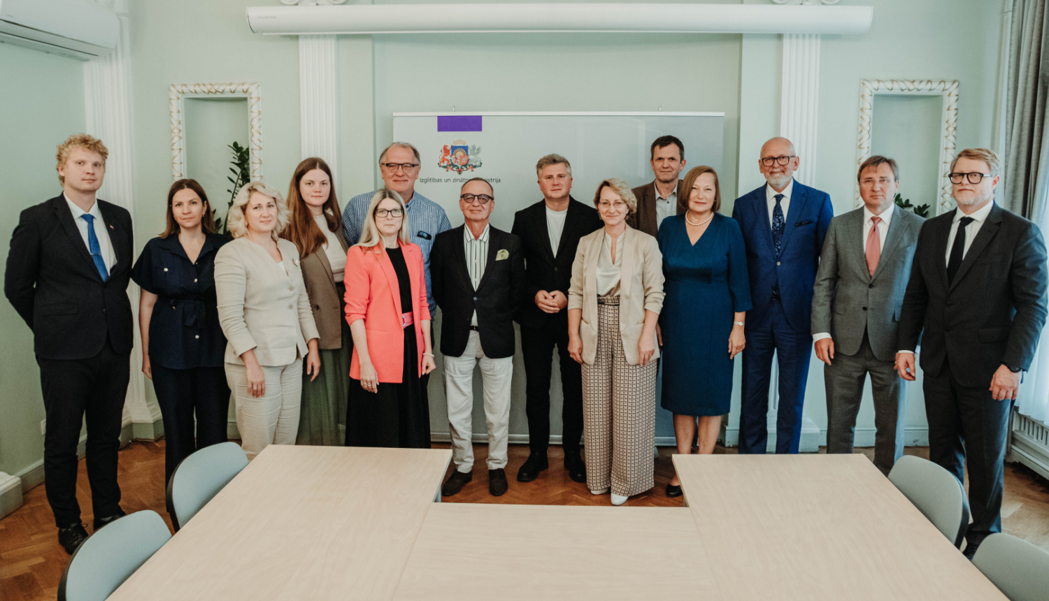 Kopbilde no tikšanās ar Latvijas universitāšu un augstskolu rektoriem