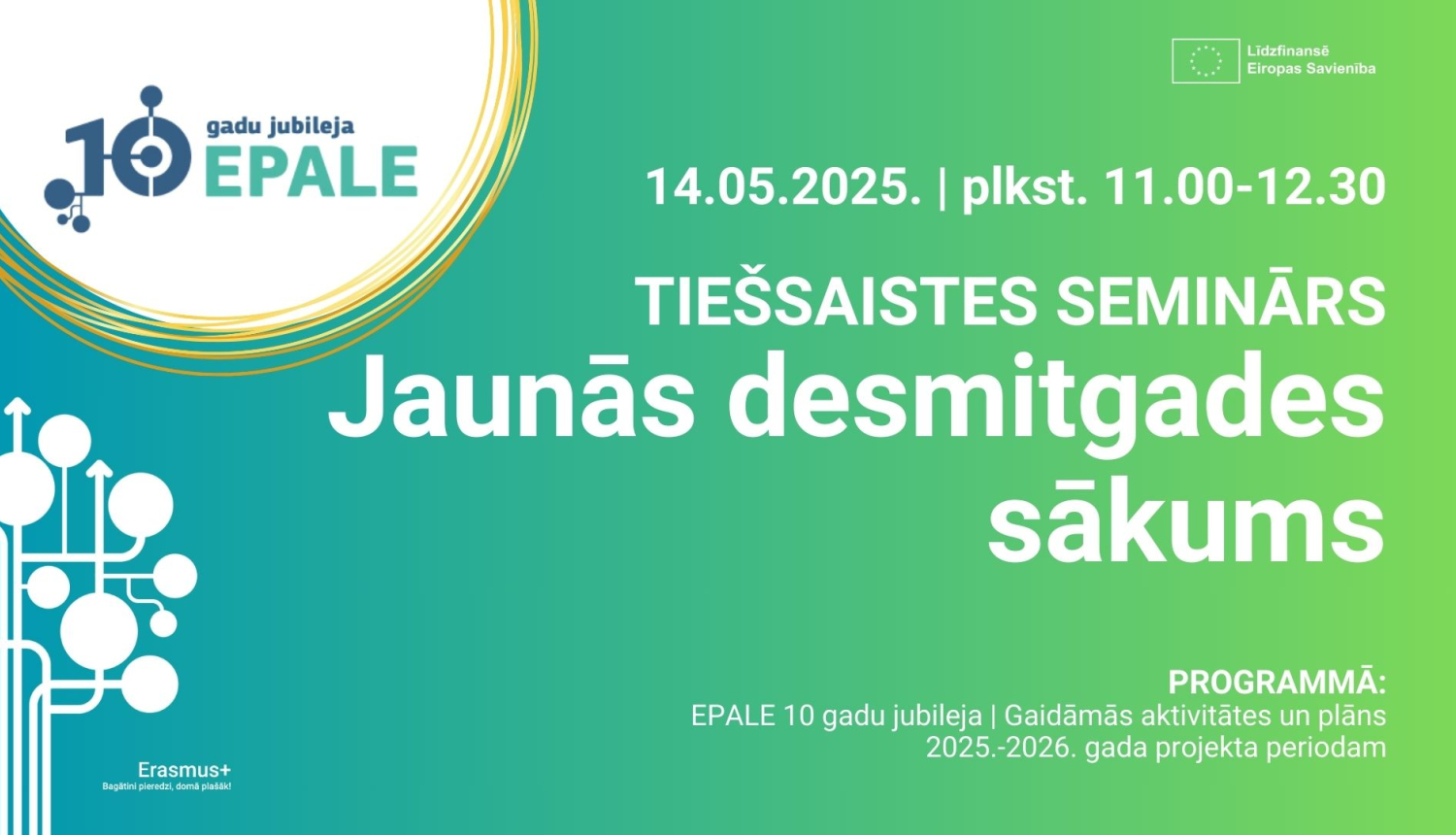 Tiešsaistes seminārs "Jaunās desmitgades sākums"