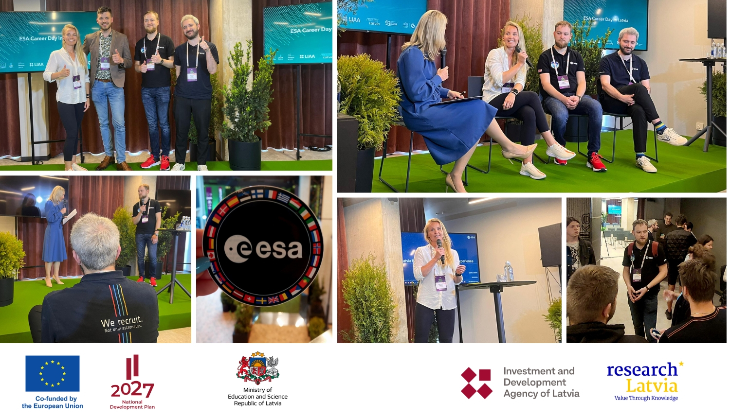 Sešas fotogrāfijas savienotas kolāžā, katrā fotogrāfijā redzami pasākuma dalībnieki, kuri runā, piedalās diskusijās