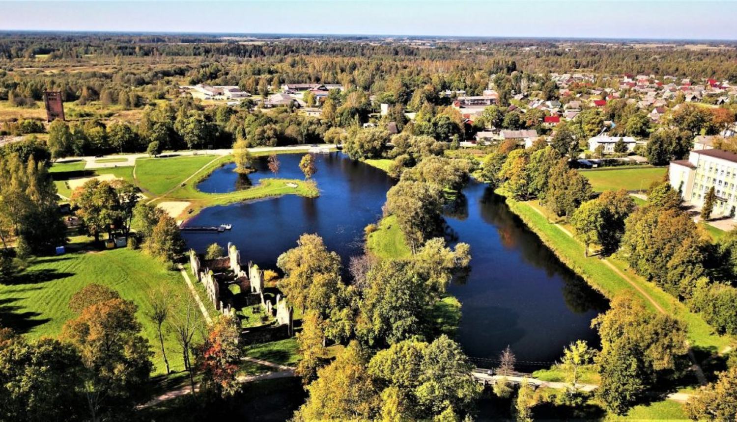 Preiļu novads no putnu lidojuma