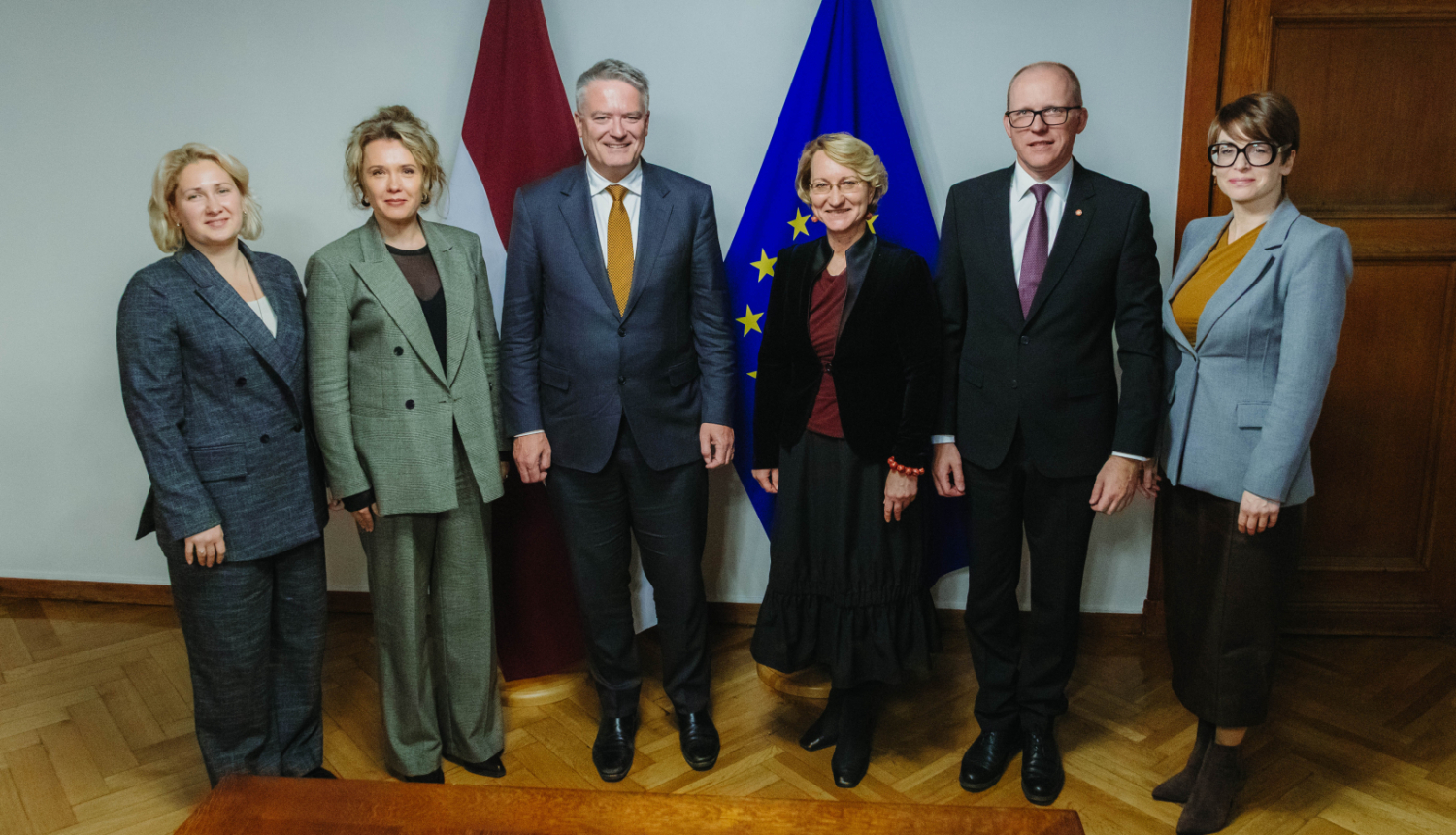 Kopbilde no tikšanās ar Ekonomiskās sadarbības un attīstības organizācijas (OECD) ģenerālsekretāru Mathias Cormann