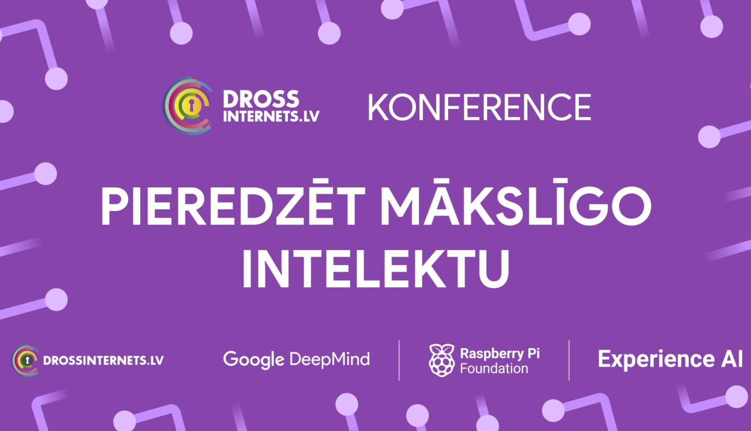 Izglītības konferences "Pieredzēt mākslīgo intelektu" vizuālis