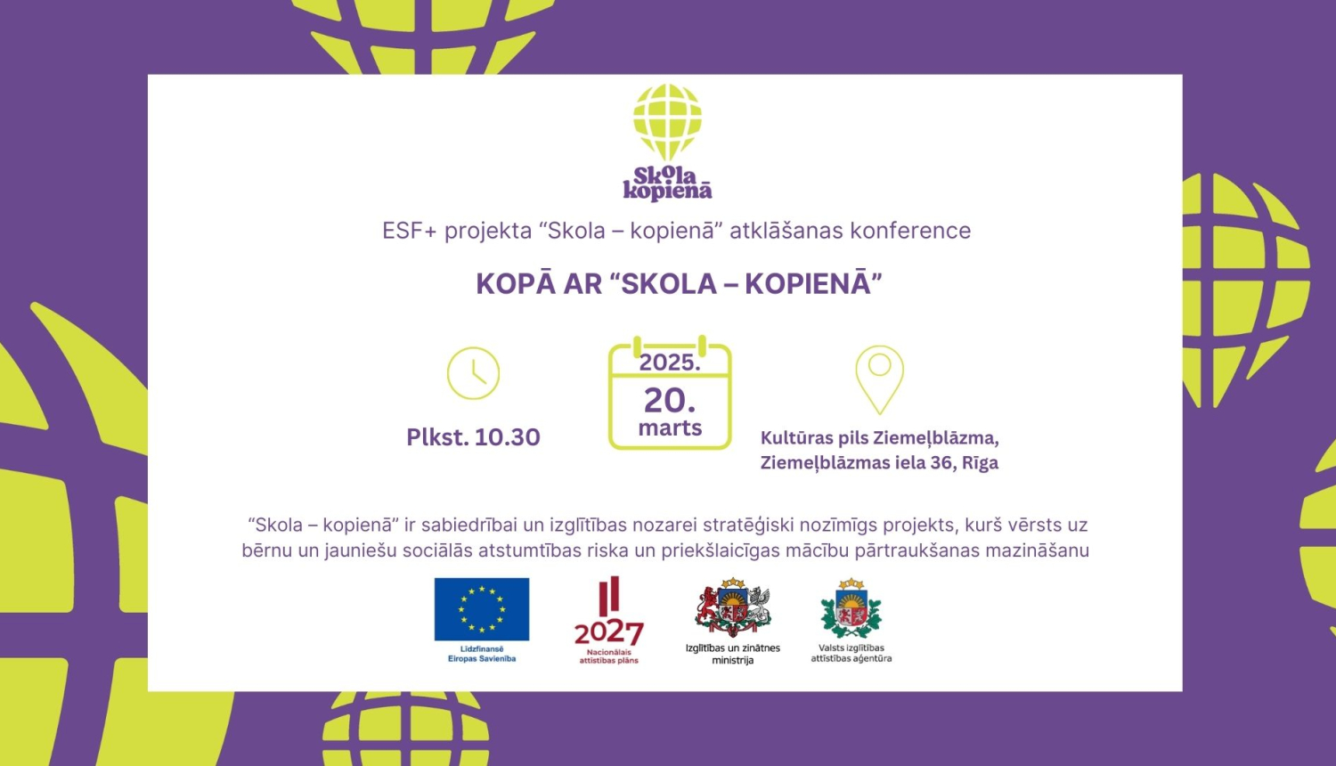"Skola kopienā" vizuālis