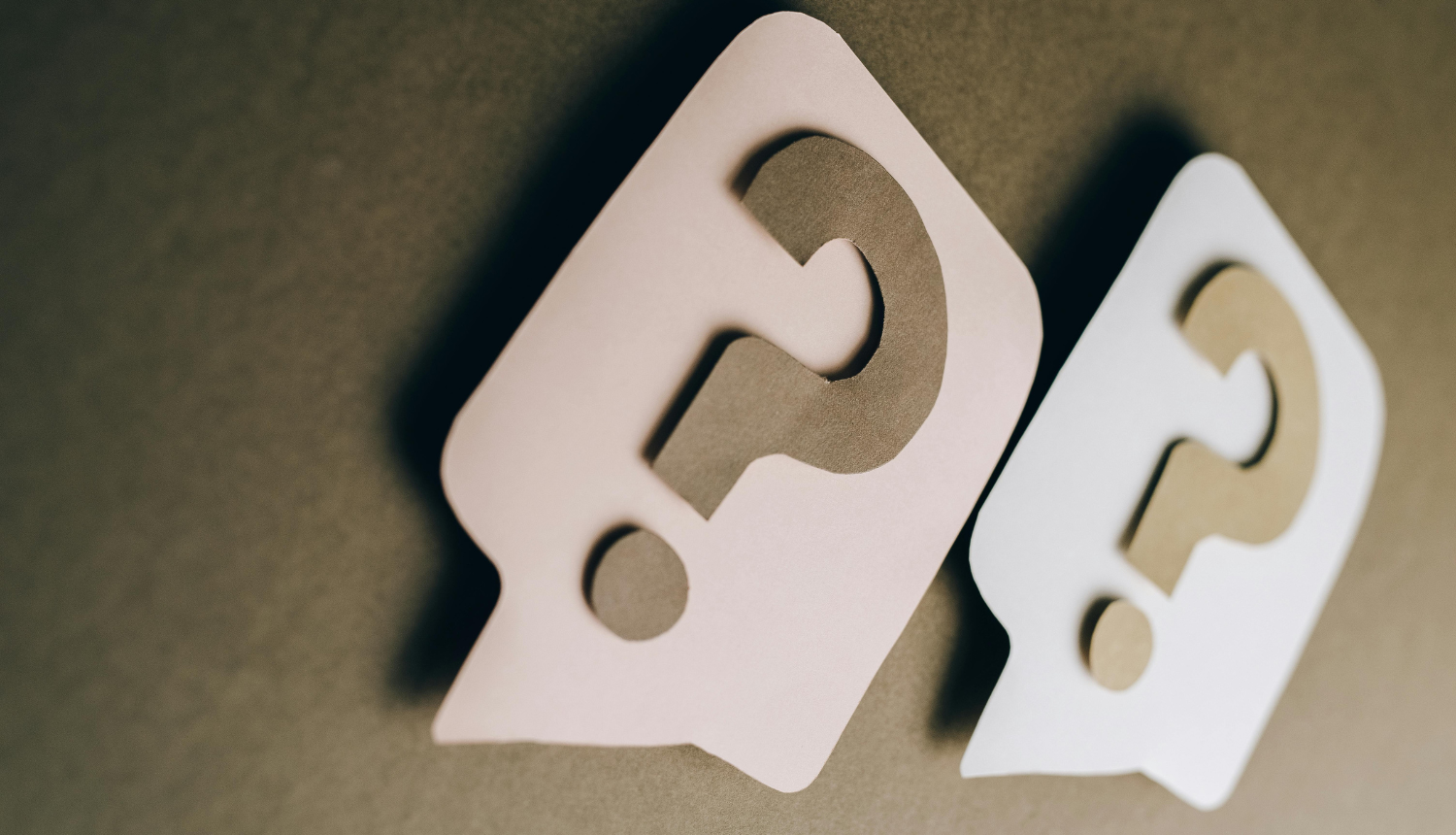 Jautājuma zīmes runas burbulī