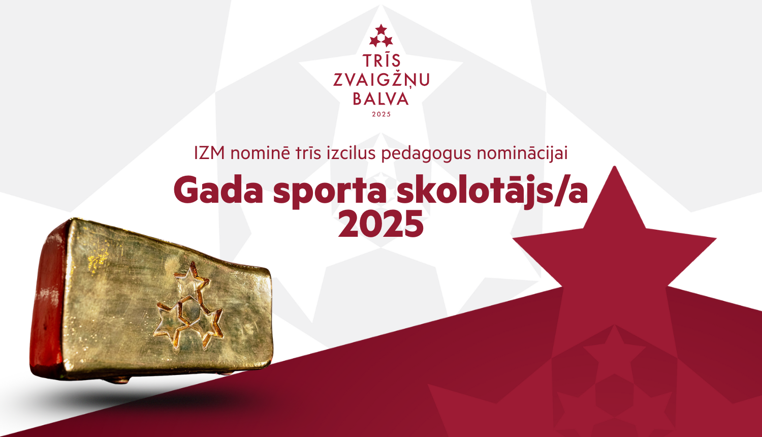 IZM nominē trīs izcilus pedagogus nominācijai “Gada sporta skolotājs 2025”