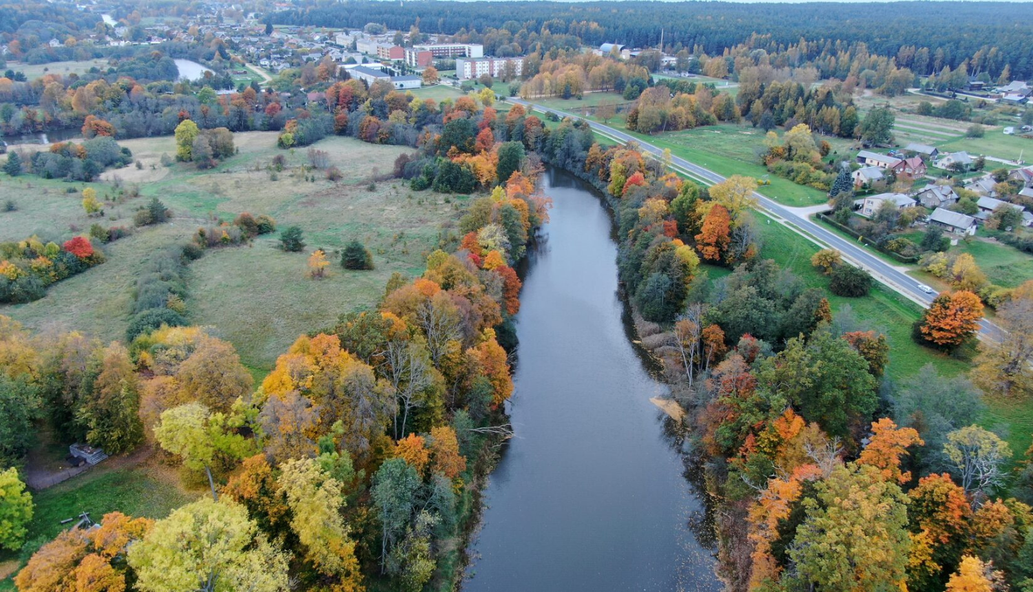 Dienvidkurzemes novads no putna lidojuma