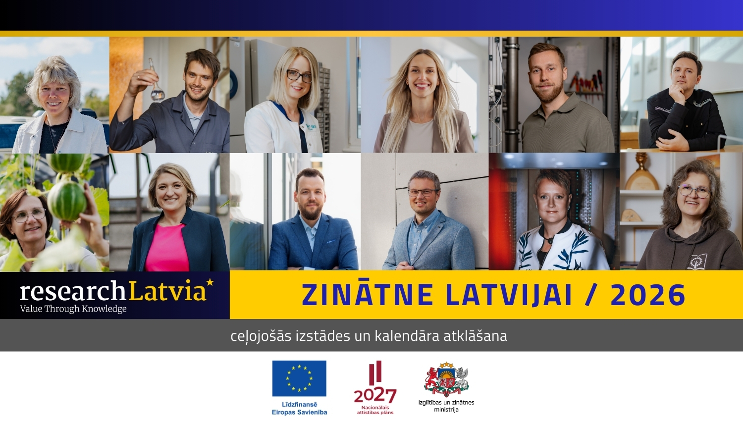 Kalendāra "Zinātne Latvijai 2026" atvēršanas svētki afiša
