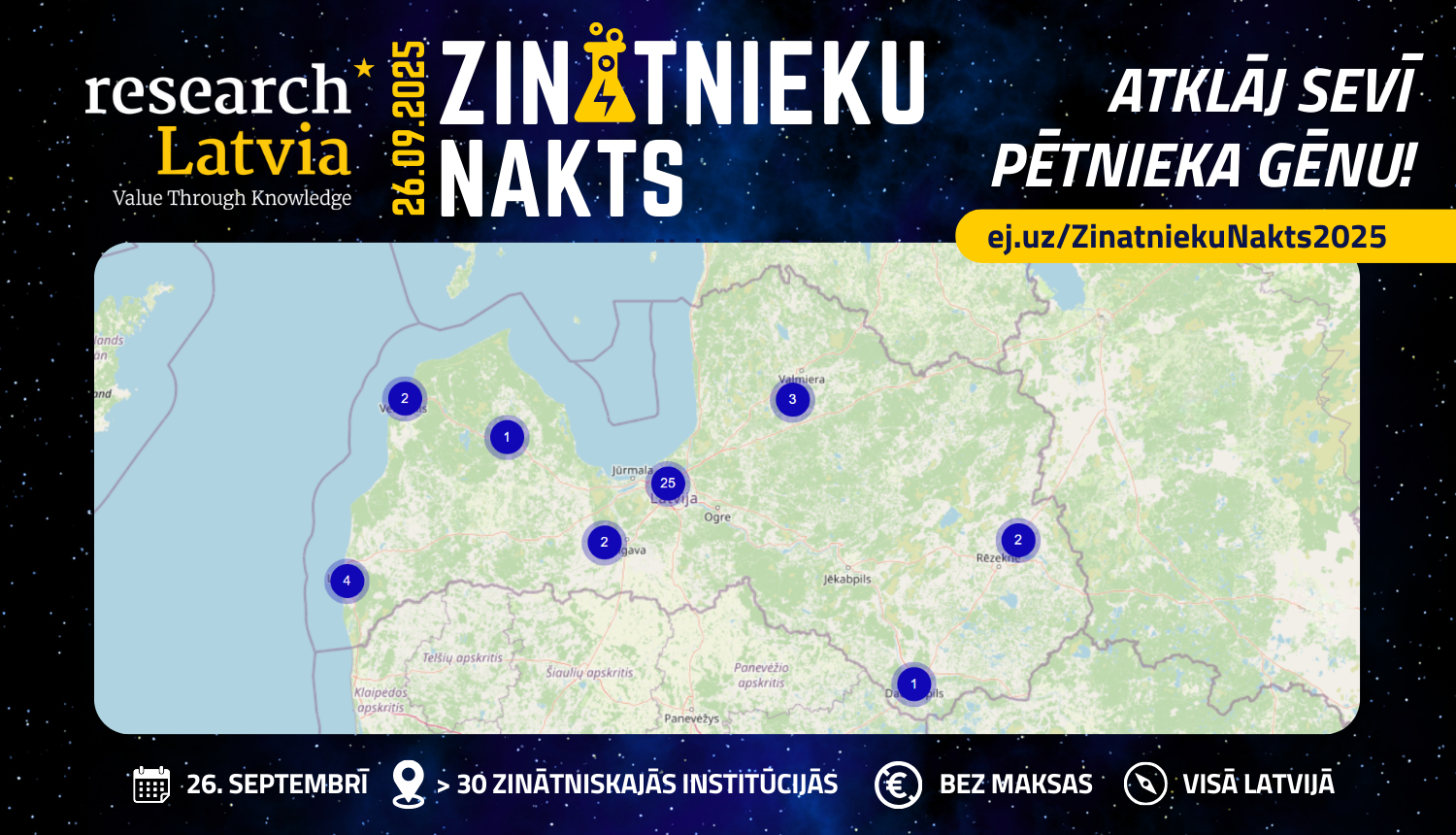 Zinātnieku nakts 2025. 26.09.2025.