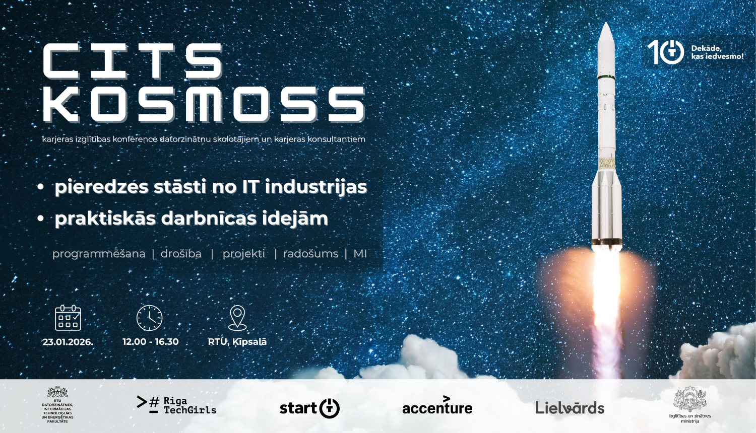 "Cits kosmoss" - pieredzes stāsti no IT industrijas un praktiskās darbnīcas idejām