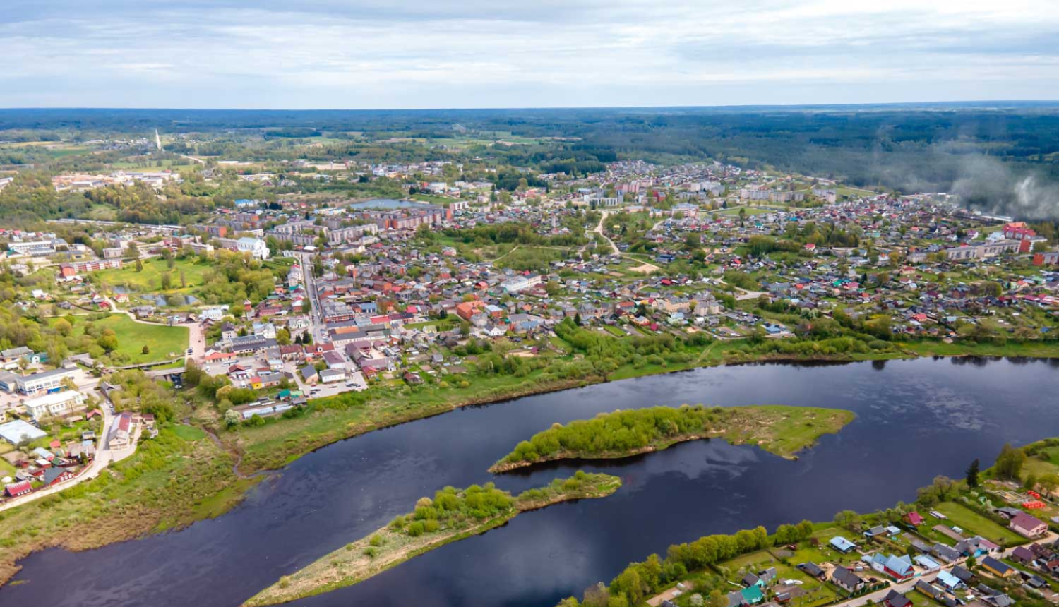 Krāslavas novads no putna lidojuma