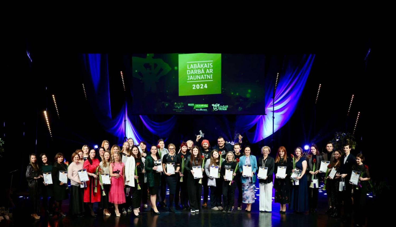 Konkursa "Labākais darbā ar jaunatni 2024" laureāti